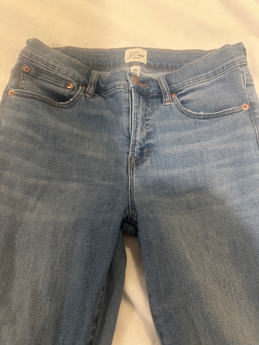 J. Crew Skinny Jeans in Medium Blue Wash